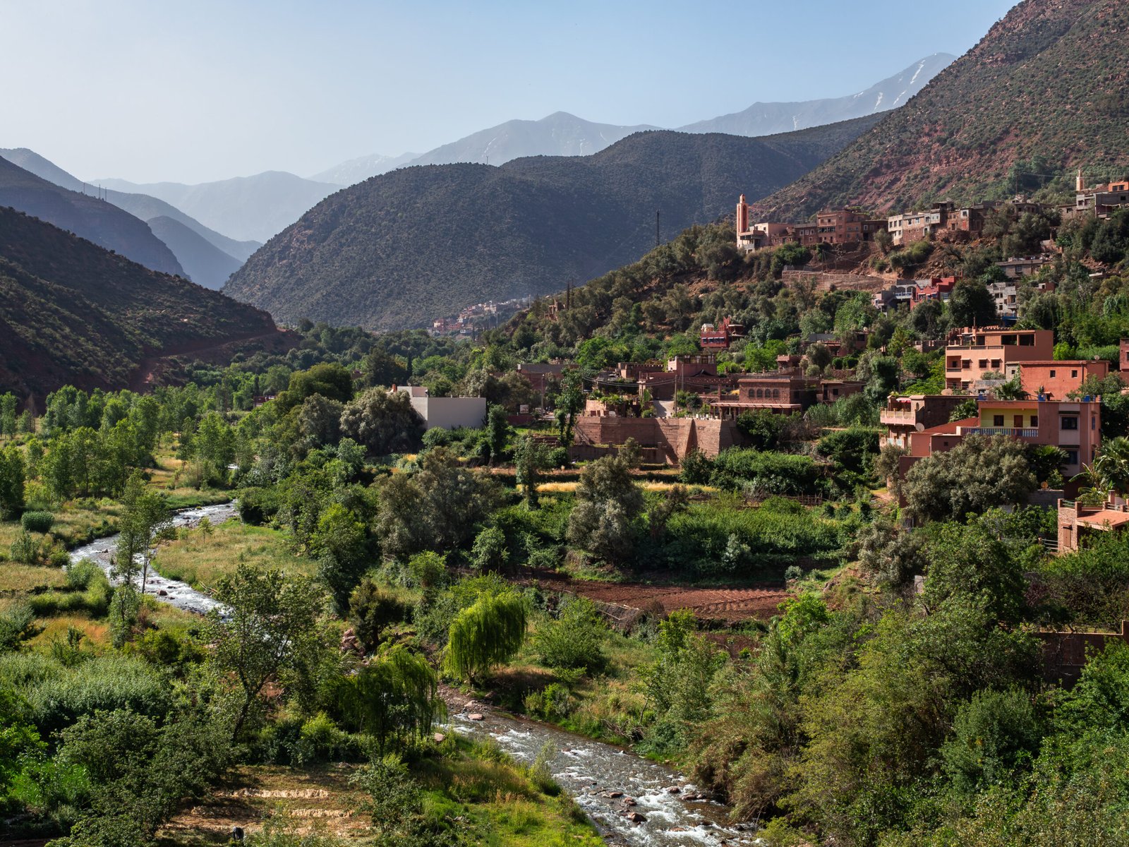 Valle del río Ourika, en las montañas del Atlas, Marruecos.

Ourika Valley, in the Atlas mountains, Morocco.