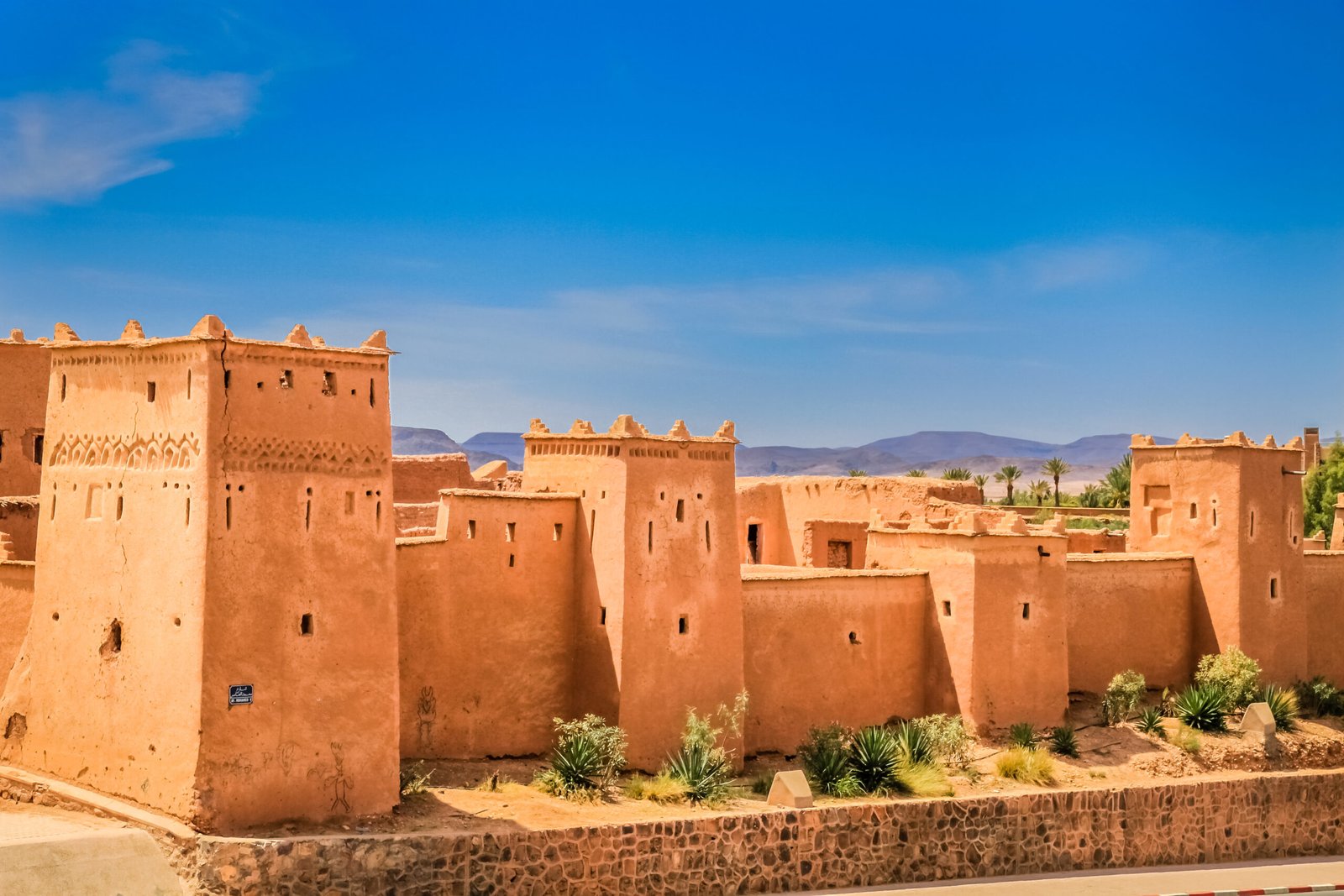 Magnificent kasbah – old traditional arab fortress In the city of Ouarzazate
